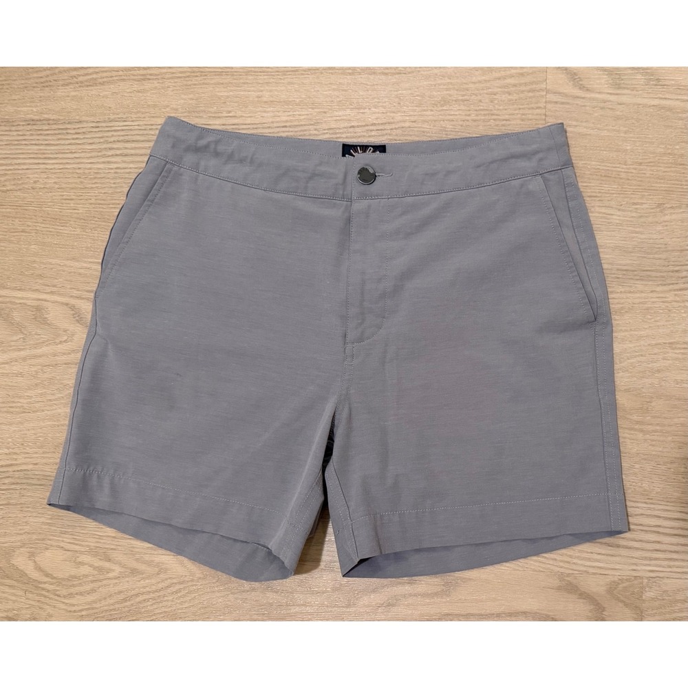 Faherty All Day Shorts 5" Men Ice Grey 4 Way Stretch Hybrid Athleisure Golf